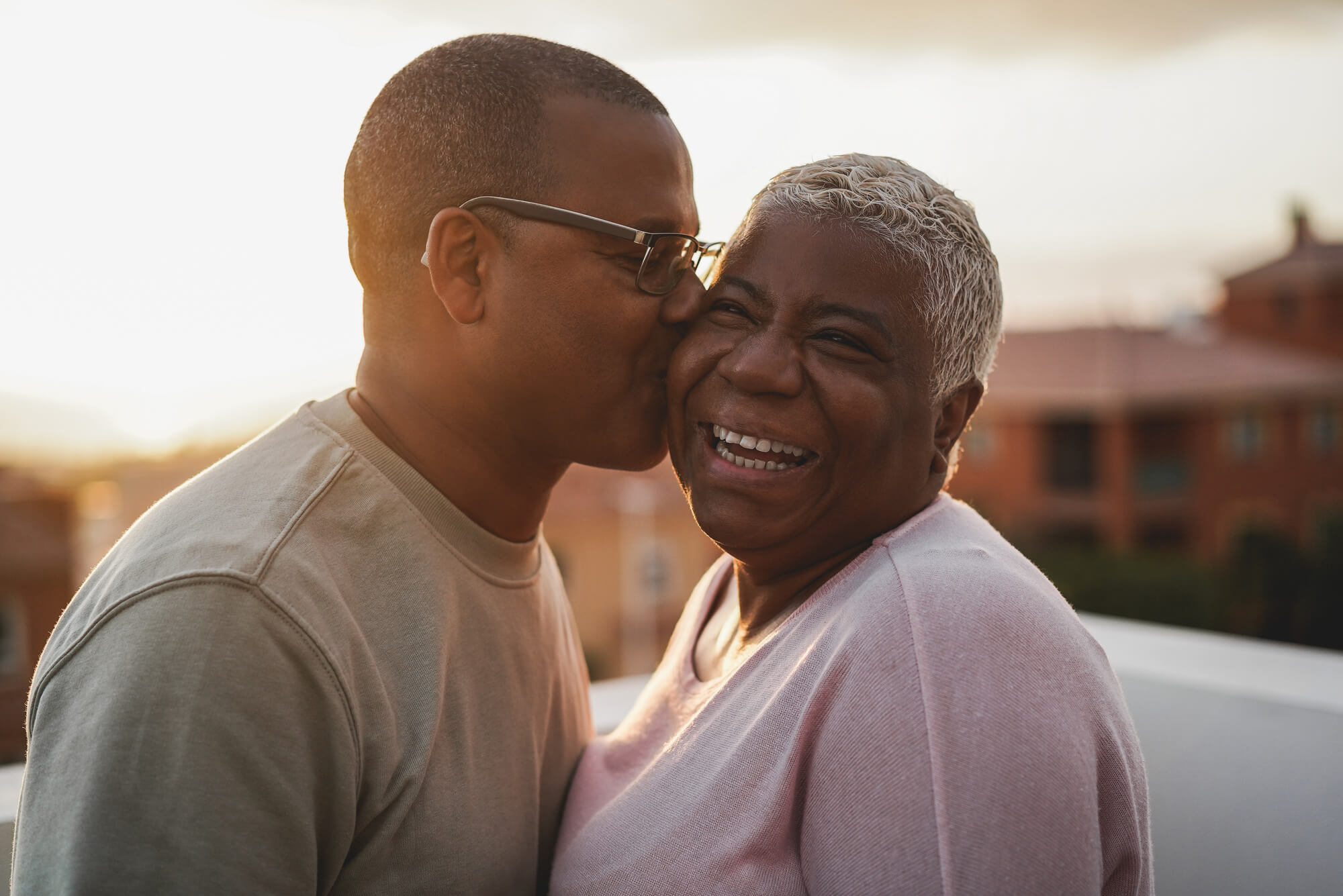 Buffalo – LA seniors at sunset (1) A Louisiana senior couple at sunset